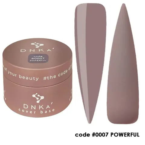 DNKa RUBBER BASE FRENCH NEW FORMULA (cover), 30 ml #0007 Powerful