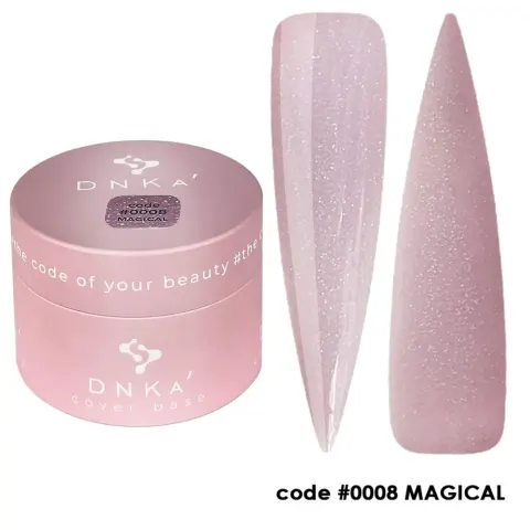 DNKa RUBBER BASE FRENCH (cover) NEW FORMULA, 30 ml #0008 Magical