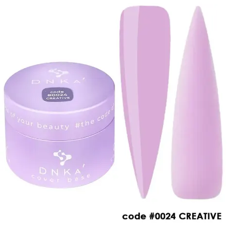 DNKa RUBBER BASE FRENCH NEW FORMULA (cover), 30 ml #0024 Creative