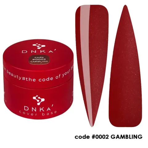 DNKa RUBBER BASE FRENCH NEW FORMULA (cover), 30 ml #0002 Gambling