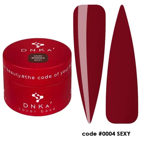 DNKa RUBBER BASE FRENCH NEW FORMULA (cover), 30 ml #0004 Sexy