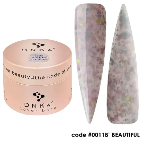 DNKa RUBBER BASE FRENCH NEW FORMULA (cover), 30 ml #0011B' Beauttiful