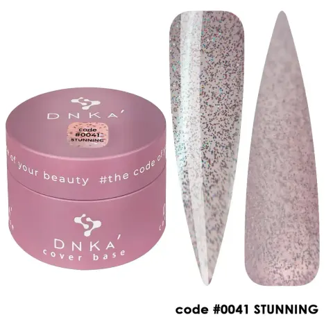 DNKa RUBBER BASE FRENCH NEW FORMULA (cover), 30 ml #0041 Stunning