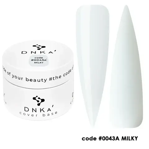 DNKa RUBBER BASE FRENCH NEW FORMULA (cover), 30 ml #0043A' Milky