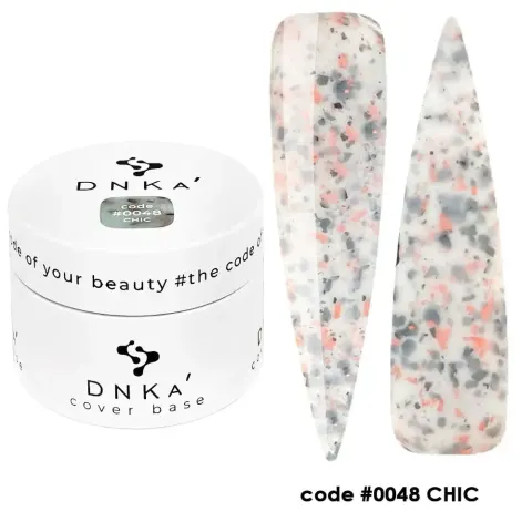 DNKa RUBBER BASE FRENCH NEW FORMULA (cover), 30 ml #0048 Chic