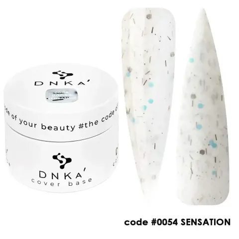 DNKa RUBBER BASE FRENCH NEW FORMULA (cover), 30 ml #0054 Sensation