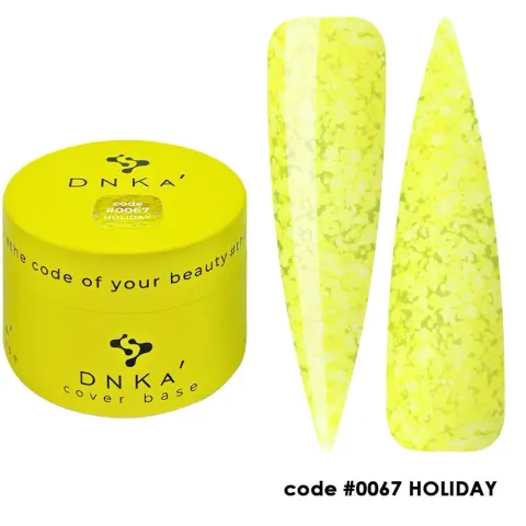 DNKa RUBBER BASE FRENCH NEW FORMULA (cover), 30 ml #0067 Holiday