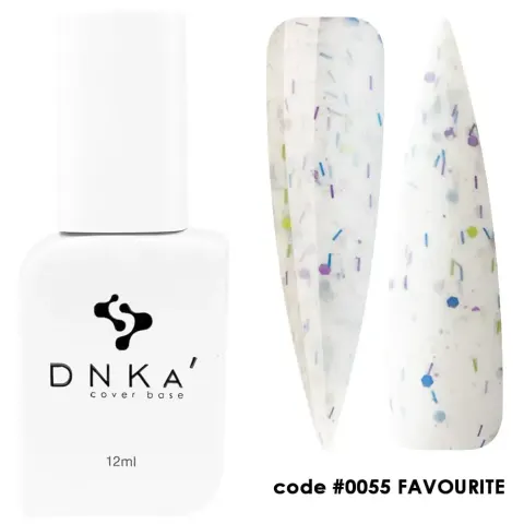 DNKa RUBBER BASE FRENCH NEW FORMULA (cover), 12 ml #0055 Favourite