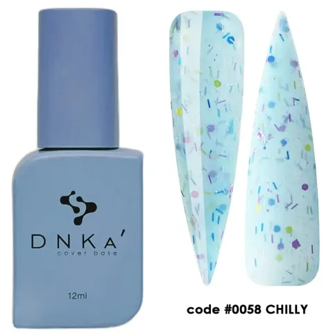 DNKa RUBBER BASE FRENCH NEW FORMULA (cover), 12 ml #0058 Chilly