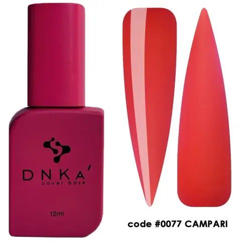 DNKa RUBBER BASE FRENCH NEW FORMULA (cover), 12 ml #0077 Wild Berry