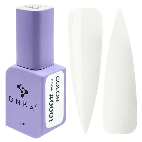 DNKa COLOR GEL POLISH NEW FORMULA, 7 ml #0001