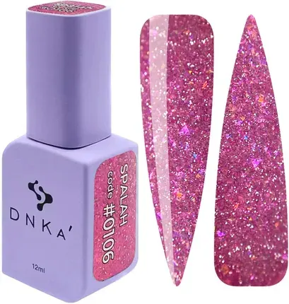 DNKa COLOR GEL POLISH NEW FORMULA, 7 ml #0106 FLASH