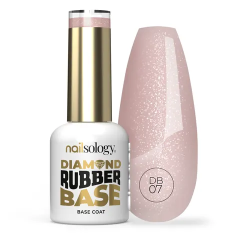 Clavier - Nailsology Baza DIAMOND RUBBER BASE DB07 Lady Elegance, do paznokci, do lakierów hybrydowych, 8ml