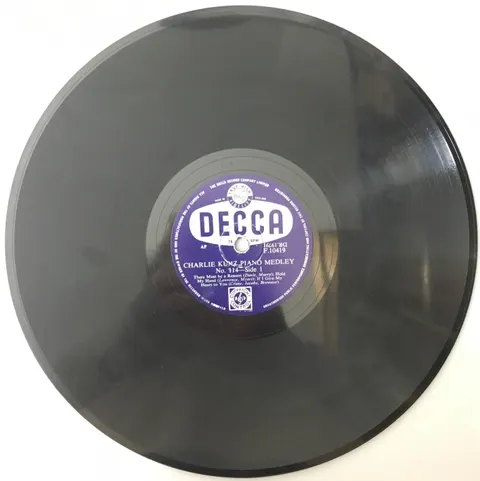 Charlie Kunz Piano Medley No. 114 F10419 Decca