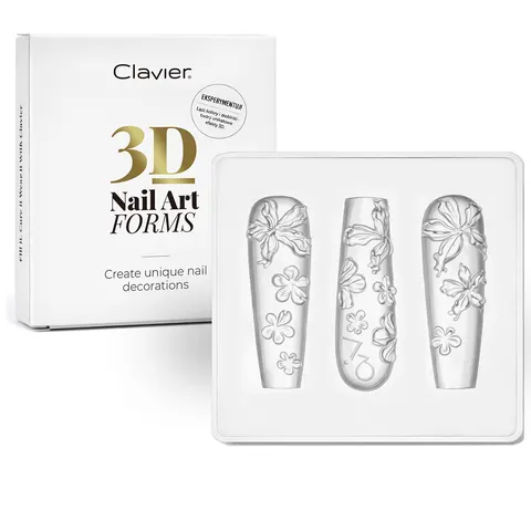 Clavier Ozdoby 3D do paznokci Nail Art Forms, 01