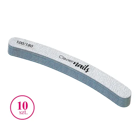 Clavier Pilnik do paznokci banan zebra manicure (10szt) 100/180