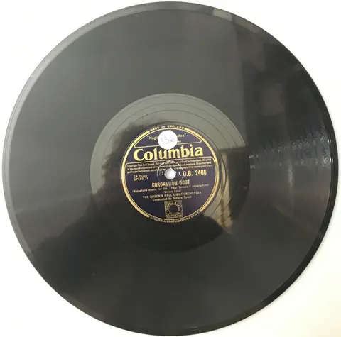 The Queen's Hall Light Orchestra The Horse Guards / Coronation Scot DB2406 Columbia