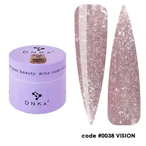 DNKa BUILDER GEL NEW FORMULA, 15 ml #0038 Vision