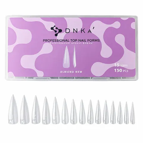 DNKa PROFESSIONAL TOP NAIL FORMS, ALMOND NEW 150 PCS