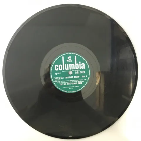 The Big Ben Banjo Band Let's Get Together Again No.1 DB3676 Columbia