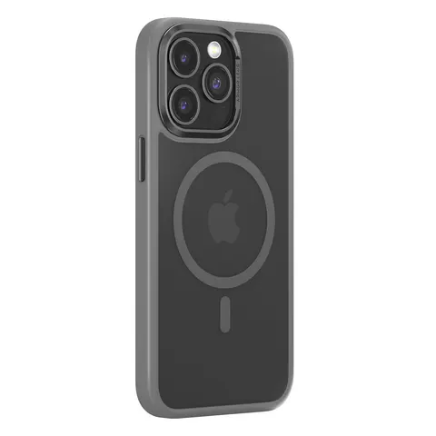Comma nakładka Joy Elegant Mag do iPhone 15 Plus szara