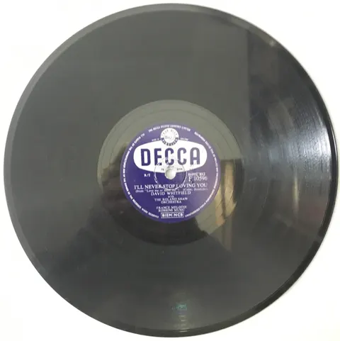 David Whitfield Lady of Madrid / I'll Never Stop Loving You F10596 Decca
