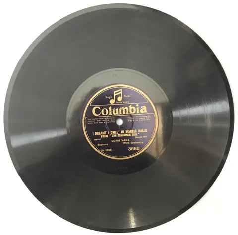 Doris Vane Because / I Dreamt I Dwelt in Marble Halls 3880 Columbia