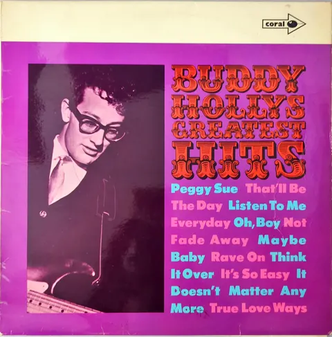 Buddy Holly Buddy Holly's Greatest Hits LP CP8 Good
