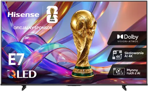 Hisense 75E7S 190,5 cm (75") 4K Ultra HD Smart TV Wi-Fi Czarny 350 cd/m²
