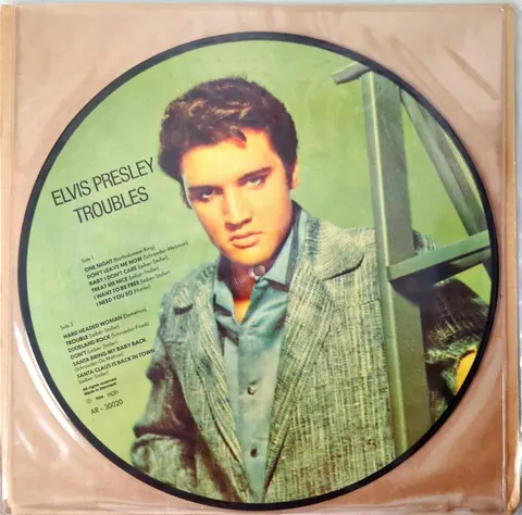 Elvis Presley Troubles Picture disc LP AR30020 VG+