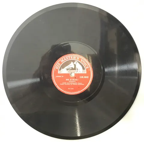 John McCormack Die Liebe Hat Gelogen, Op. 23, No.1 / Who is Sylvia? IR1012 HMV
