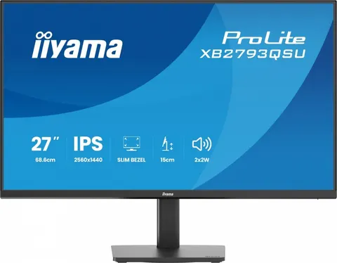 IIYAMA Monitor 27 cali XB2793QSU-B1 IPS, QHD, HDMI, DP, 2xUSB