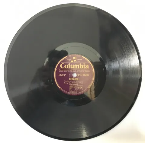 Binnie Hale Because / I'll Walk Beside You FB2598 Columbia