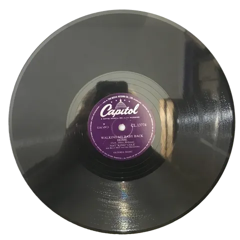 Somewhere Along The Way / Walking My Baby Back Home Nat King Cole CL13774 Capitol