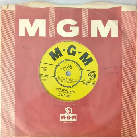 Sam The Sham & The Pharaohs Wooly Bully / Ain't Gonna Move SP MGM1269 Good