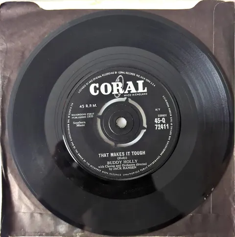Buddy Holly Learning The Game SP Q72411 Good