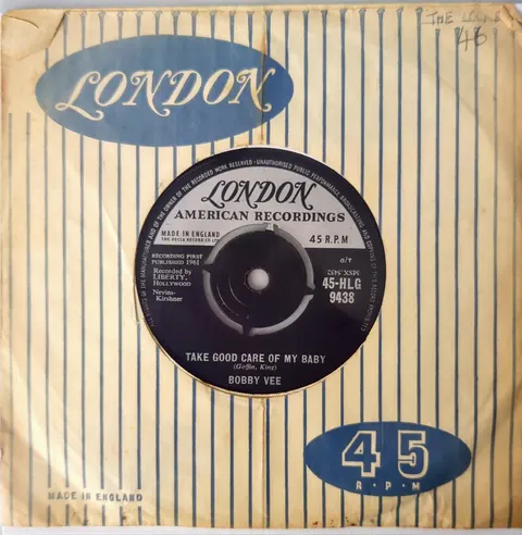 Bobby Vee Take Good Care Of My Baby SP HLG9438 Good