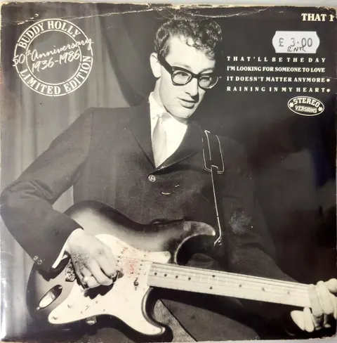 Buddy Holly 50th Anniversary 1936 - 1986 SP THAT1 Good