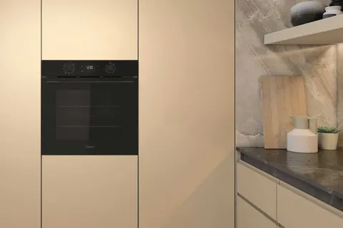 Piekarnik elektryczny Whirlpool OMK58CU1SB 71 l termoobieg czarny