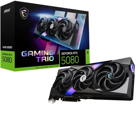 Karta graficzna MSI GeForce RTX 5080 16G Gaming Trio OC 16 GB