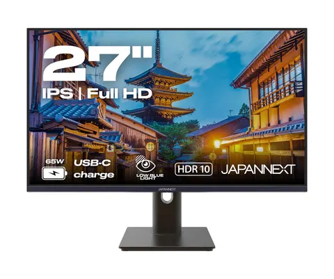 Monitor LCD JAPANNEXT JN-IPS27FHDR-C65W-HSP 27 " 1920 x 1080 px IPS / PLS