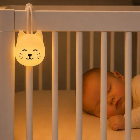 Lampka nocna do zawieszania Moonlight Friends - Kot MOMO / Rabbit&friends