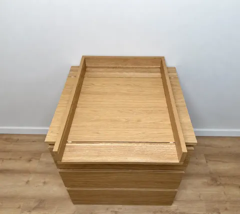 Nakładka przewijak na komodę Storklinta Ikea: 70x50x98 cm z BLENDĄ (dąb)