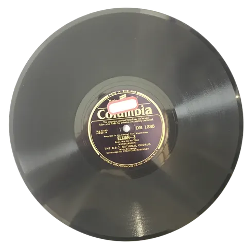 The B.B.C. National Chorus Elijan 3, 4 DB1335 Columbia