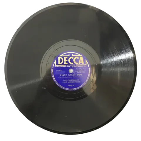 Paul Whiteman Piggy Wiggy Woo / Broom Dance 2844 Decca