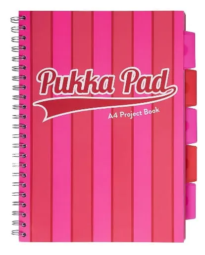 Kołonotatnik A4 200 Kartek 80g Pukka Pad Vogue Różowy