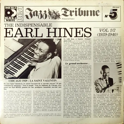Earl Hines The Indispensable Vol 1/2 (1939-1940) Jazz Tribune 2LP PM42412 VG-