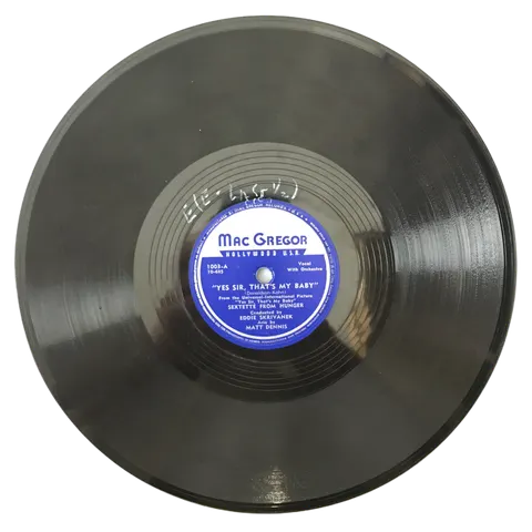 Eddie Skrivanek Yes Sir, That's My Baby / Darktown Strutter's Ball 1003 MacGregor Record