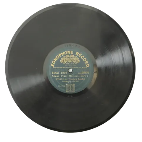 John Bull Grand Peace Record Part 1, 2 1896 Zonophone
