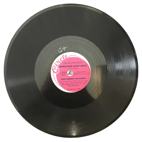 Tony Parenti's Ragtimers Hysterics Rag / Sunflower Slow Drag J1029 Circle